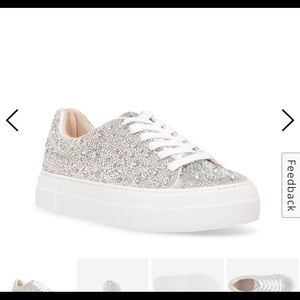 Betsey Johnson Sidny Sneaker in Silver